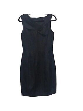David Meister Black Sleeveless Midi Dress